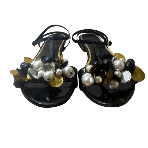 Lanvin Pearl Sandals Size 37 - Picture 4 of 8